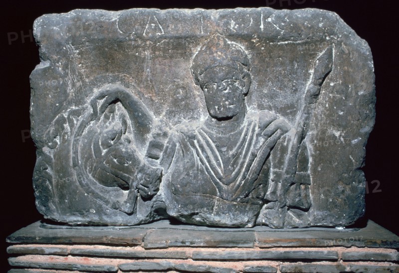 Depiction of Castor with a horse, 1st century. Artist: Unknown