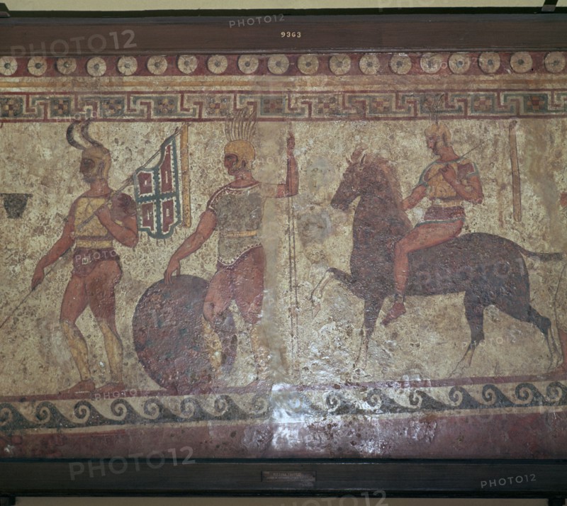 Italic wall-painting, 6th century. Artist: Unknown