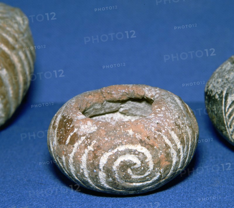 Cycladic decorated pottery bowl, 31st century BC. Artist: Unknown