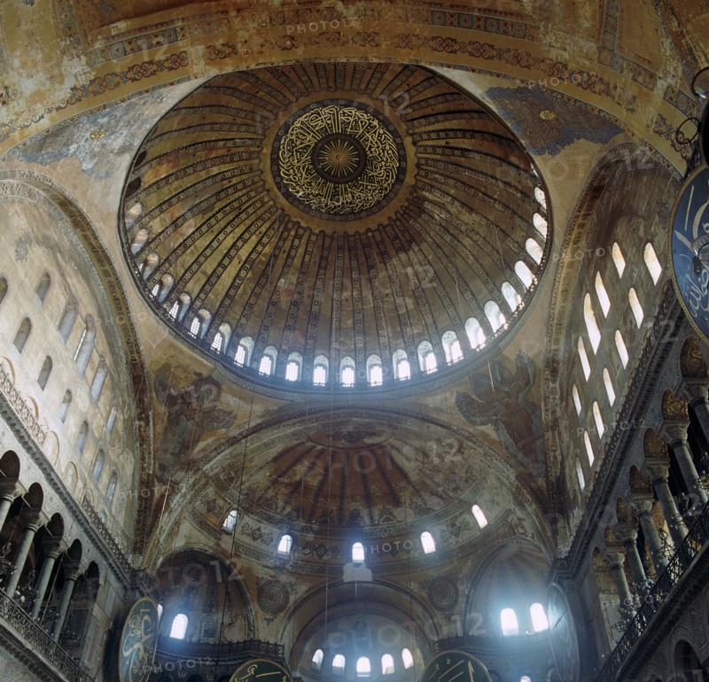 Interior of the church of St Sophia, 6th century. Artist: Unknown