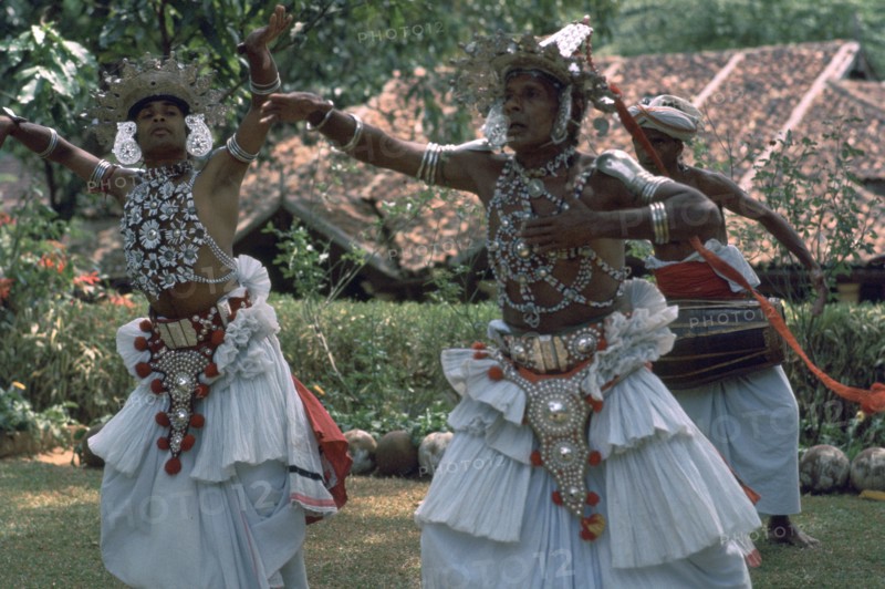 Sri Lankan dancers. Artist: CM Dixon Artist: Unknown