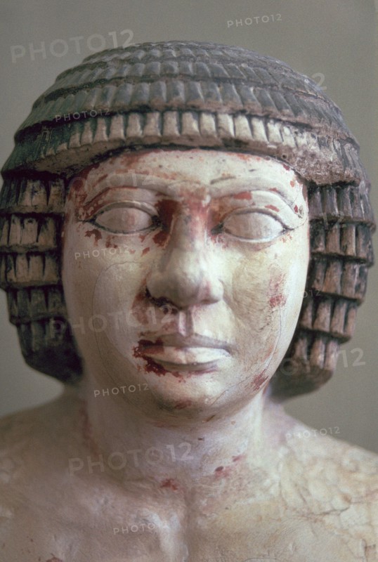 Head of Sekhemka, chief of the scribes of the fields, 25th century BC. Artist: Unknown