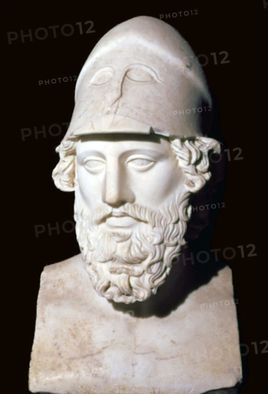 Bust of the Athenian statesman Pericles, 5th century BC. Artist: Unknown
