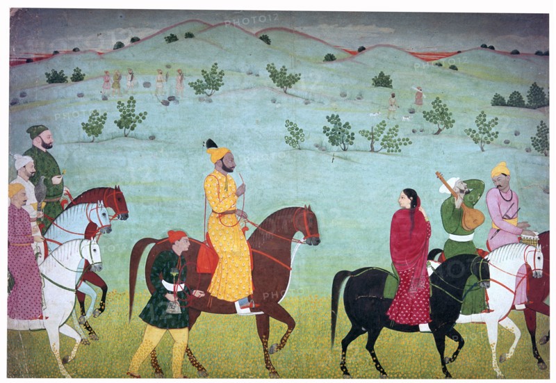 Painting of Mian Mukund Dev of Jasrota, 18th century. Artist: Unknown