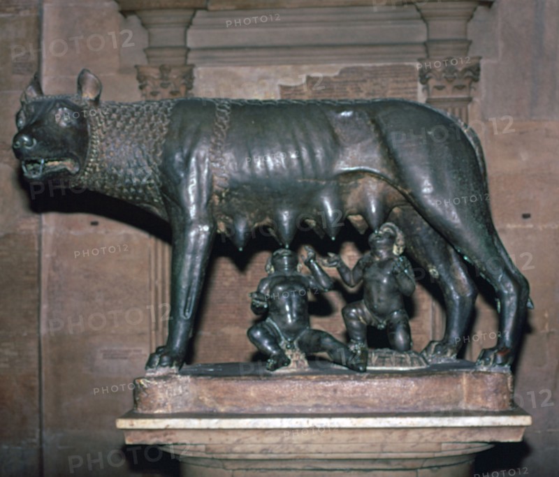 An Etruscan statue, The Capitoline Wolf. Artist: Unknown