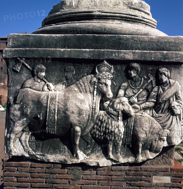 Detail of the base of the Decennial monument, 4th century. Artist: Unknown