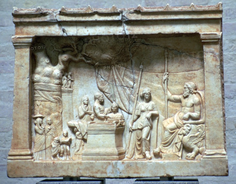 Hellenistic relief of a sacrifice. Artist: Unknown