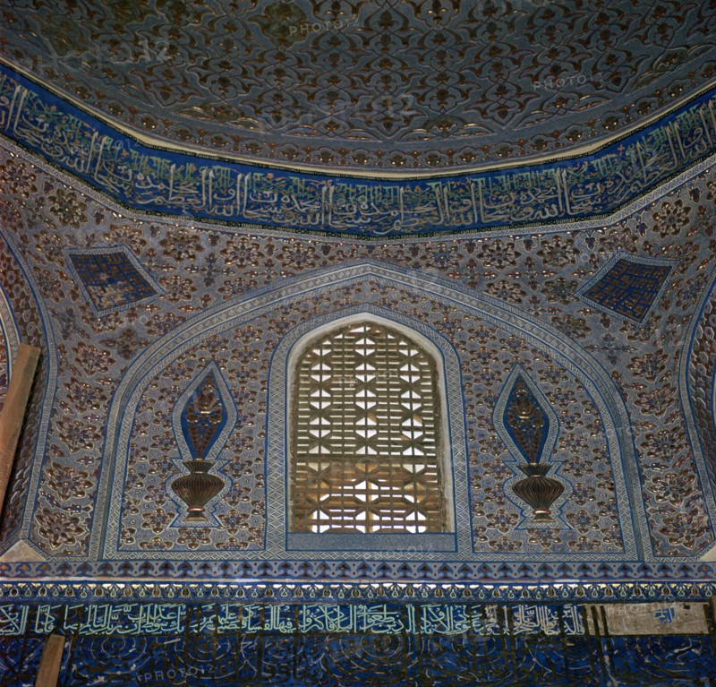 Interior of the Gur-I Mur Mausoleum in Samarkand, 15th century. Artist: Unknown