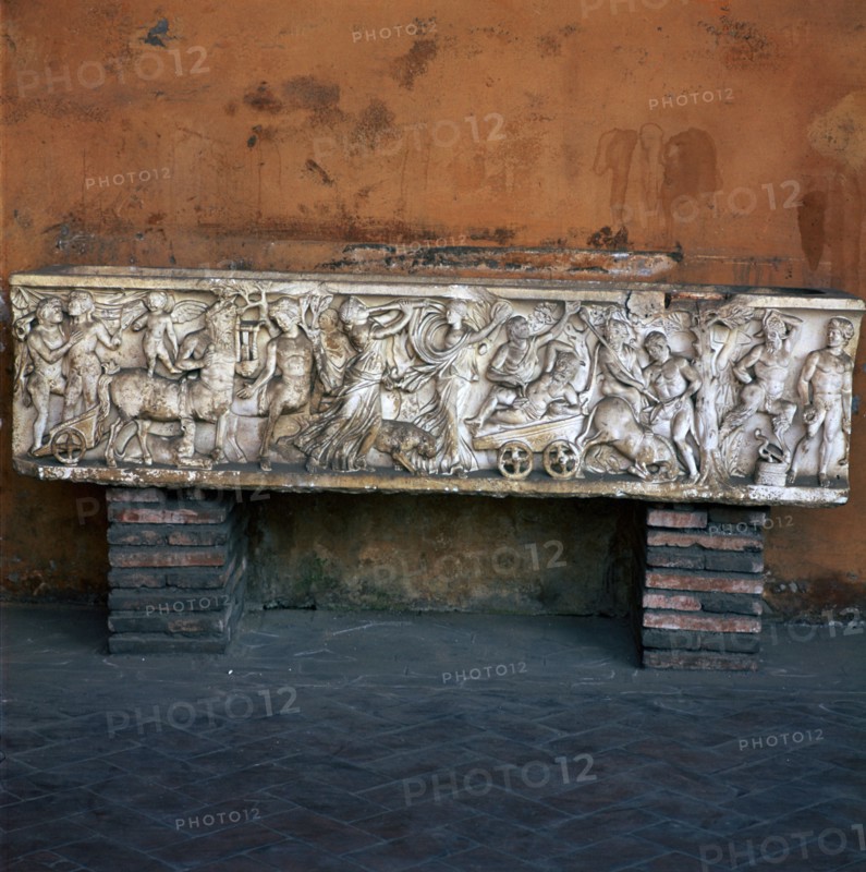 Roman marble sarcophagus with Dionysiac scenes, 2nd century. Artist: Unknown