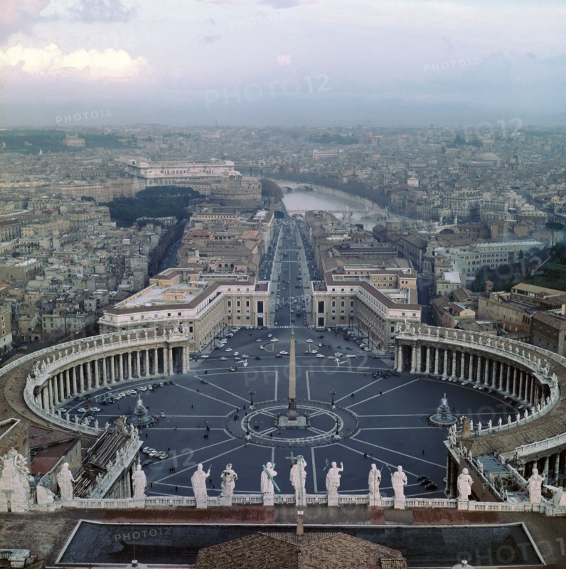 View from the Dome of St Peter's in Rome, 17th century.  Artist: Gian Lorenzo Bernini