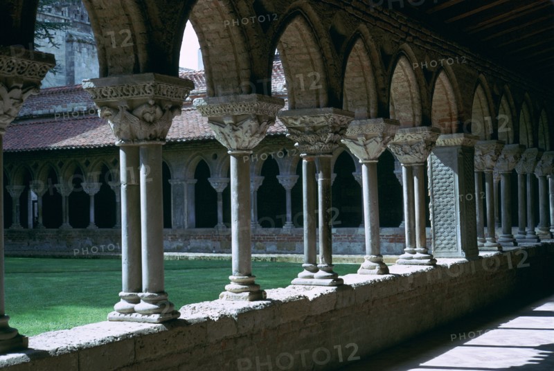 Cloister in the Abbey of Mossaic, 11th century. Artist: Unknown