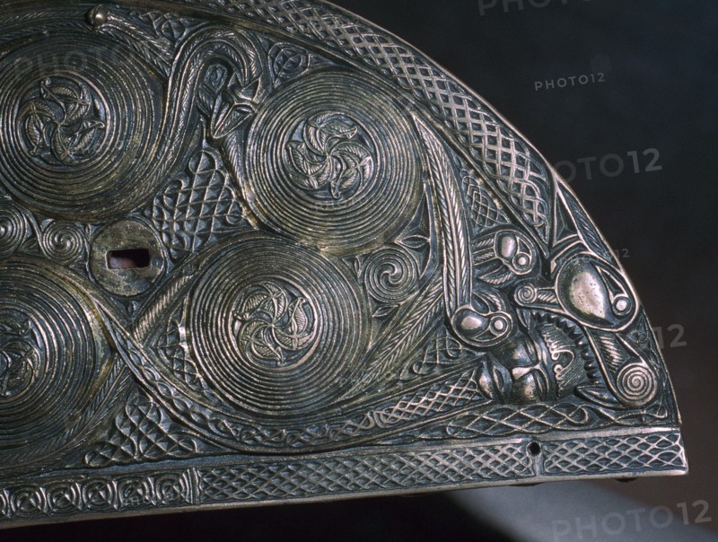 Detail of a Celtic reliquary, 8th century. Artist: Unknown