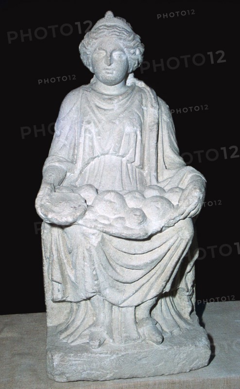 Statuette of a Celtic mother-goddess. Artist: Unknown
