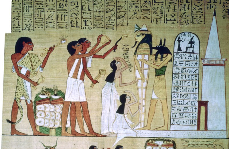 Page from the Book of the Dead of Hunefer, from Thebes, Egypt, 19th Dynasty, c1300 BC. Artist: Unknown