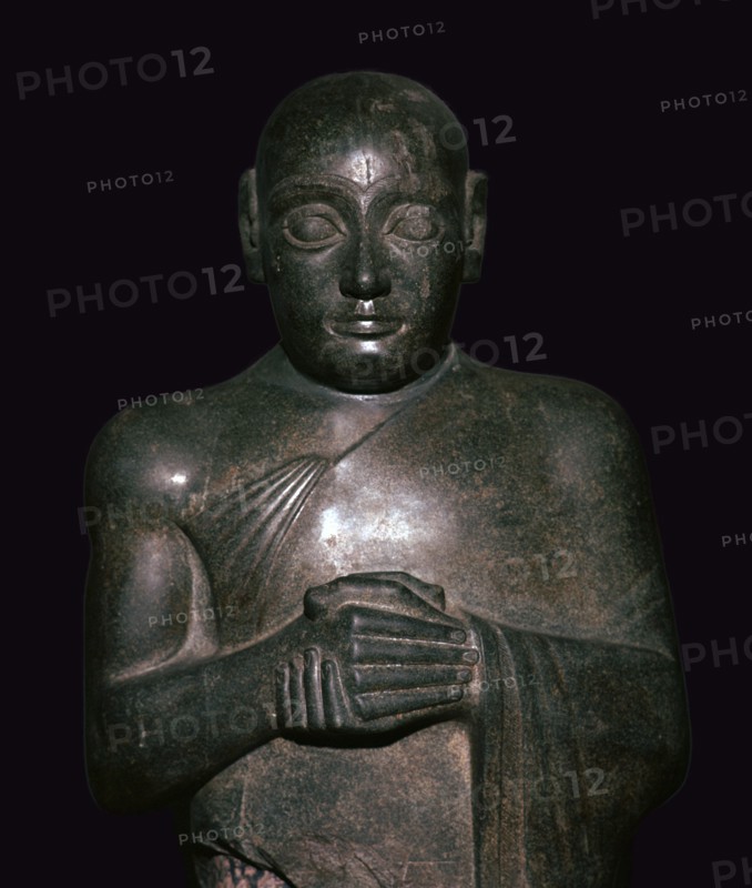 Statue of the Sumerian King Gudea, ruler of Lagash, c2130BC. Artist: Unknown