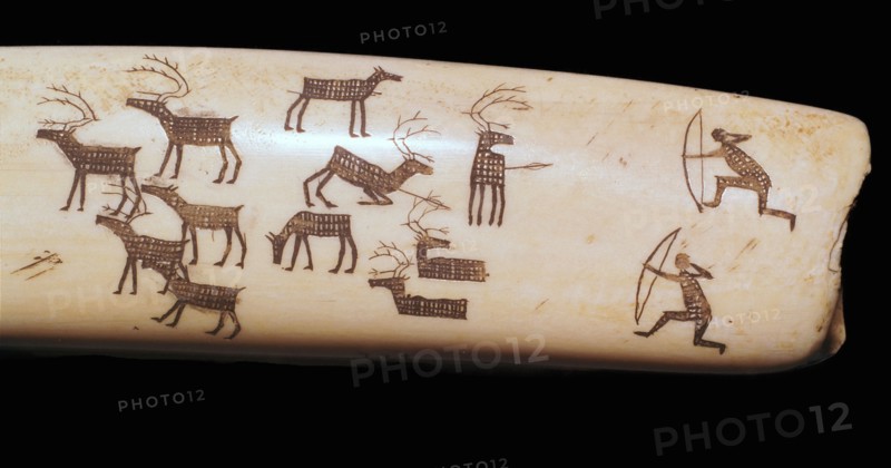 Inuit hunting scene. Artist: Unknown