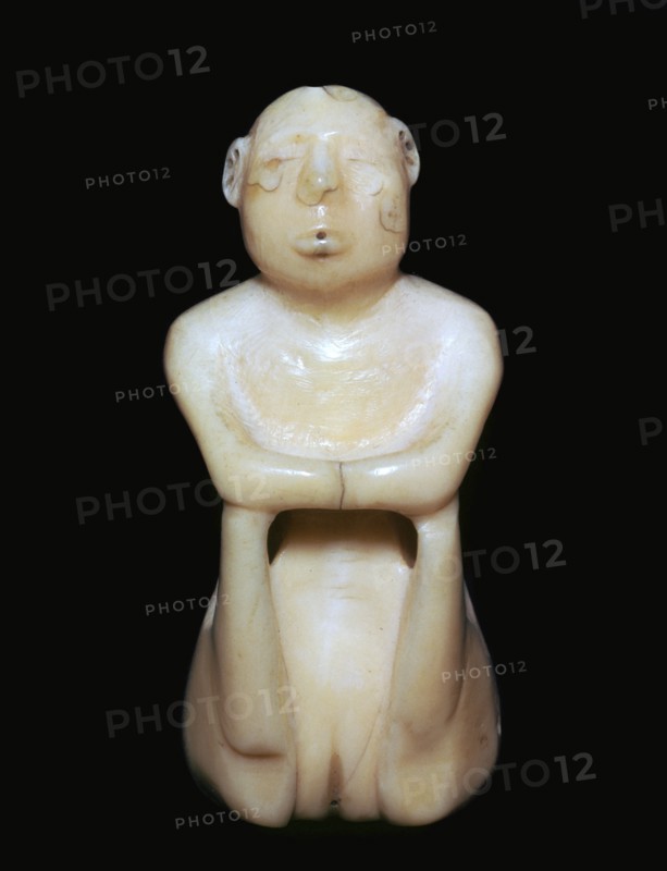 Inuit carving of a human figure, 19th century. Artist: Unknown