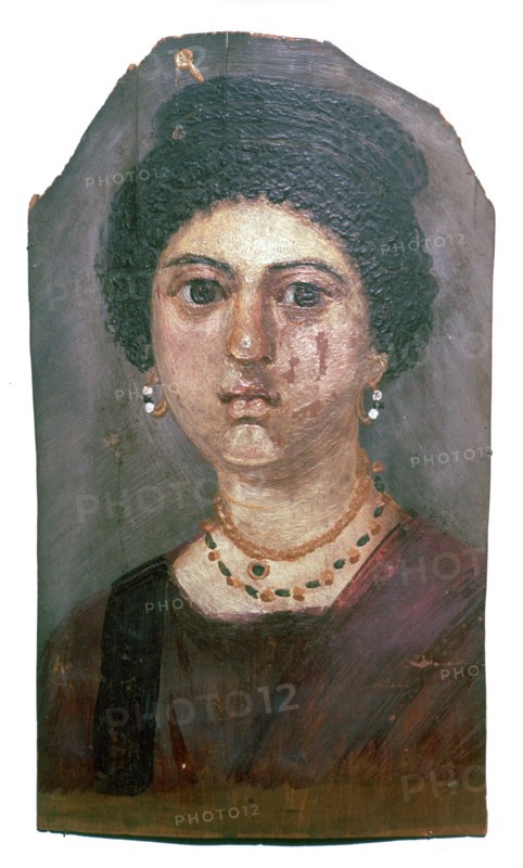 Egyptian wax portrait of a lady, 2nd century. Artist: Unknown