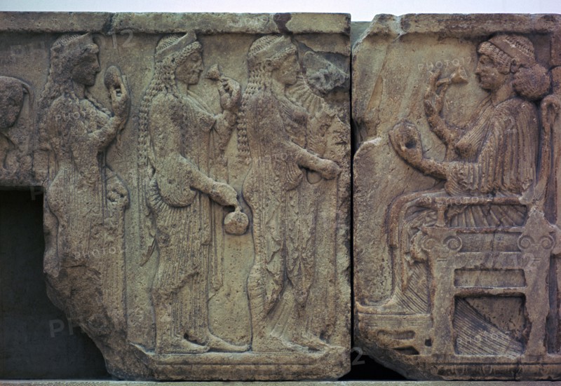 Detail of the Harpy Tomb from Xanthos, 5th century BC. Artist: Unknown