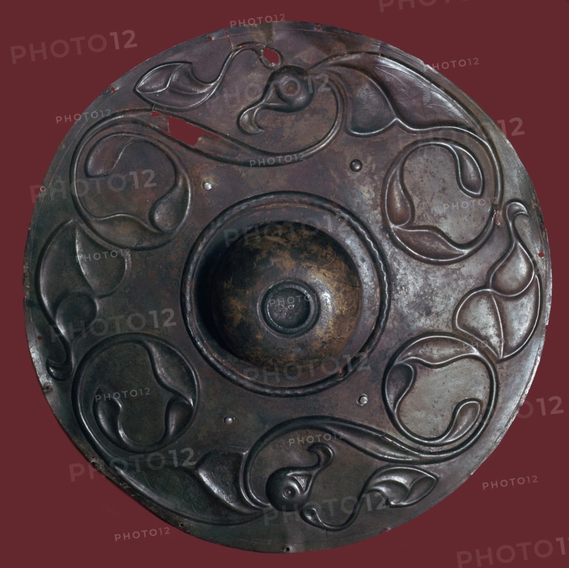 Celtic bronze shield boss, 2nd century BC. Artist: Unknown
