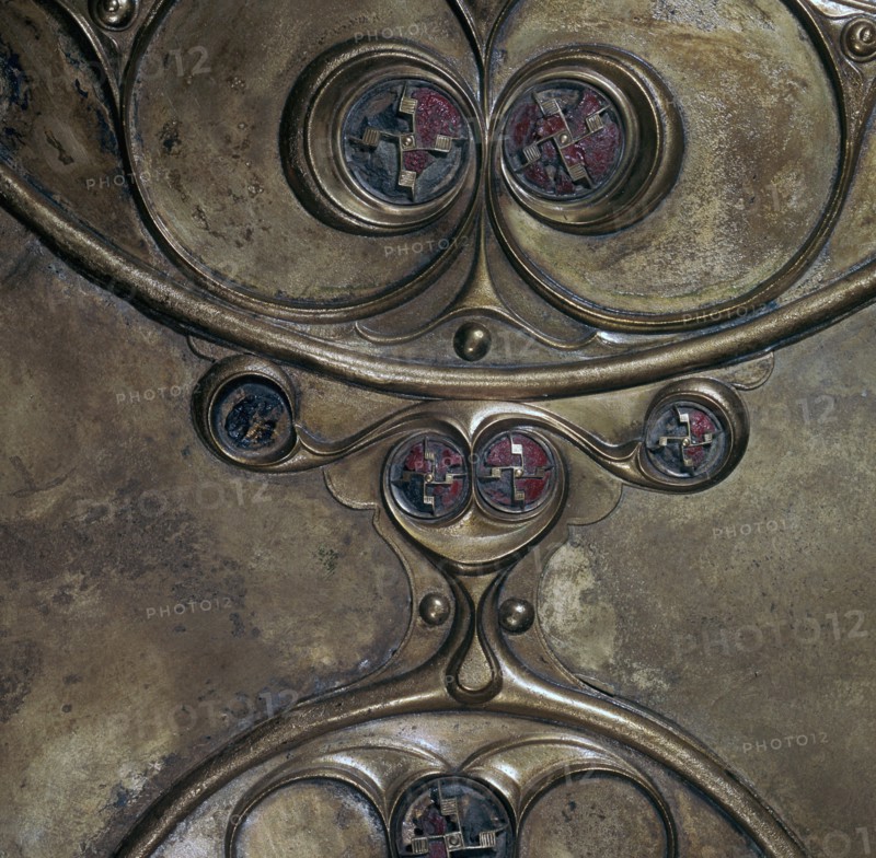 Detail of the Battersea Shield, Iron Age, c350-c50 BC.