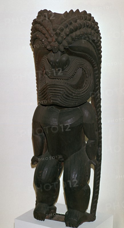 The Hawaiian war-god Kukailimoku from Polynesia, 19th century. Artist: Unknown
