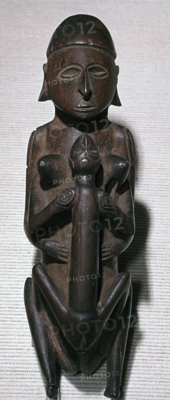 Figure of copulating man and woman from the Torres Straits islands. Artist: Unknown