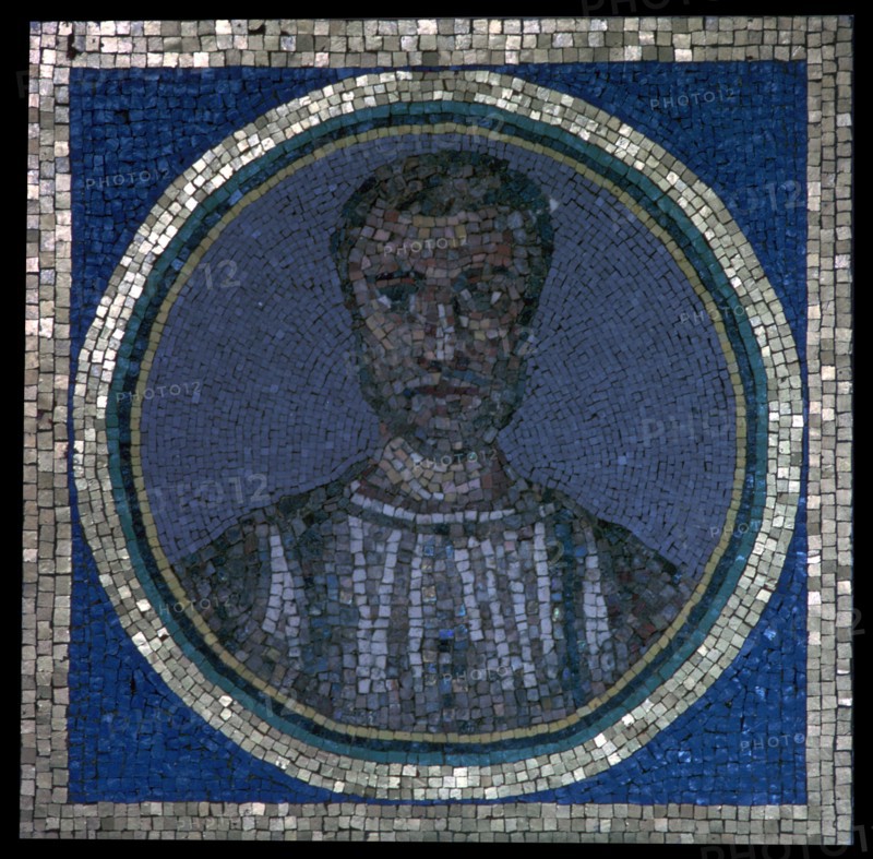 Early Christian mosaic of Flavius Iulius Iulianus, 4th century. Artist: Unknown