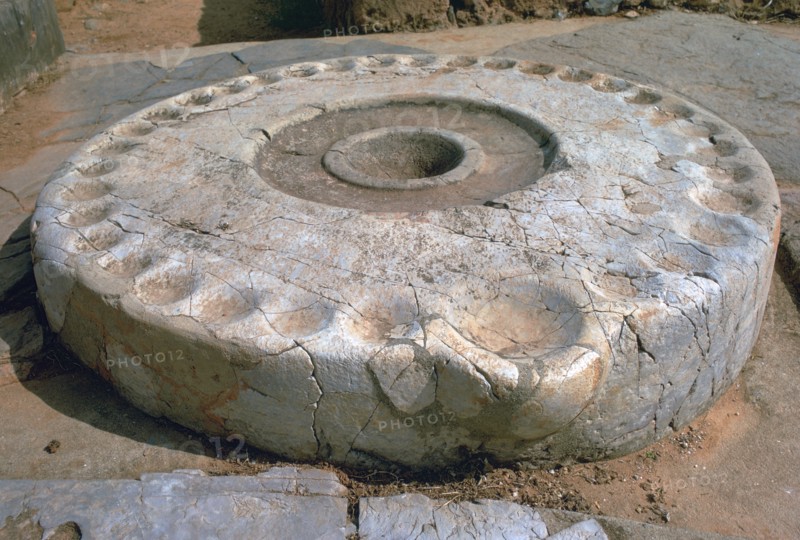 Libation table in a Minoan palace, 21st-18th century BC. Artist: Unknown