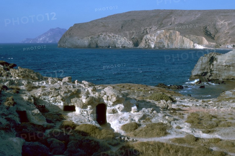 Phyllakopi on Milos, an ancient centre of the obsidian trade, 31st century BC. Artist: Unknown