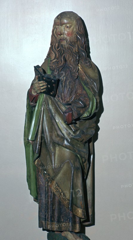 Wooden statuette of St Paul. Artist: Unknown