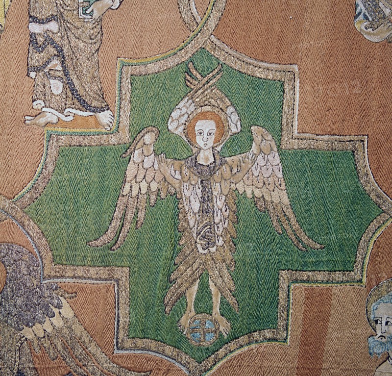 Detail of an angel from the Syon Cope, 14th century. Artist: Unknown