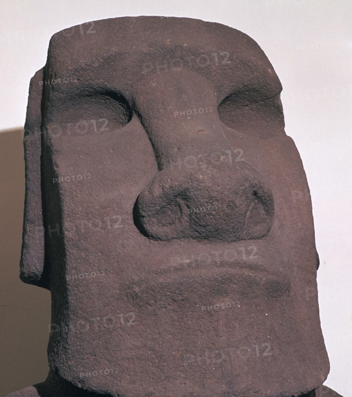 Hoa Hakananai'a, from Orongo, Easter Island (Rapa Nui), Polynesia, c1000. Artist: Unknown