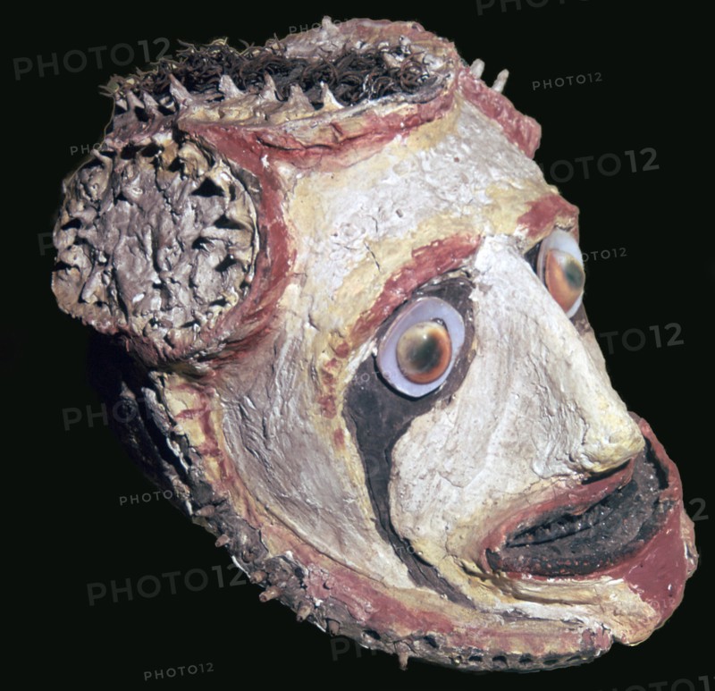Skull of a dead Rain-Maker from New Ireland. Artist: Unknown