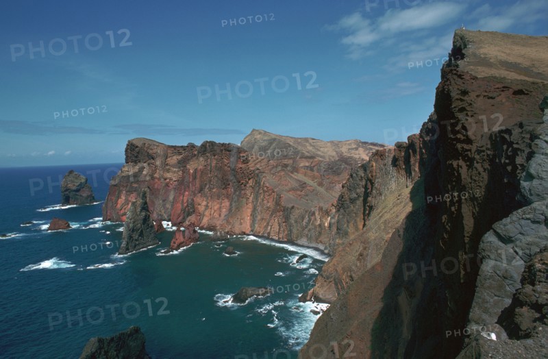 Volcanic sea-cliffs in Madeira.