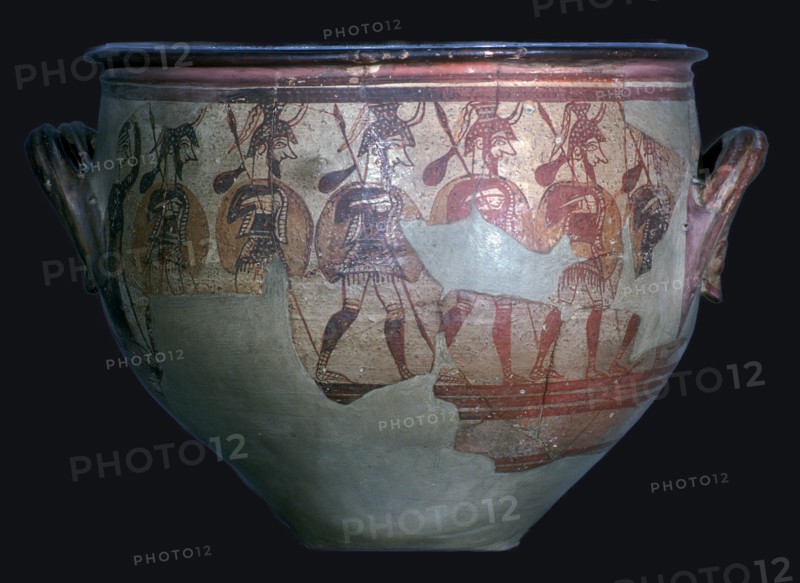 Mycenaean 'Warrior Vase', 12th century. Artist: Unknown