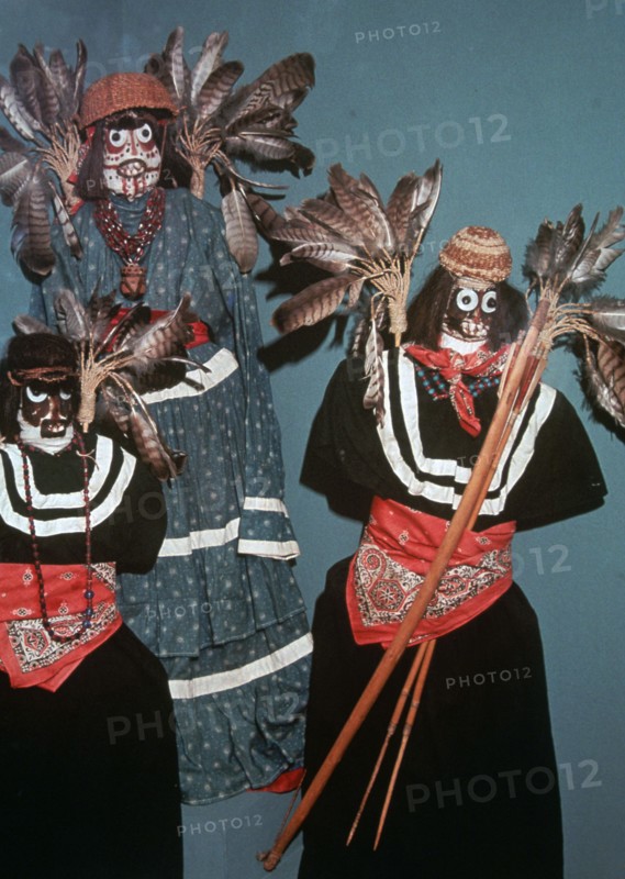 Native American Deguero funerary effigies. Artist: Unknown