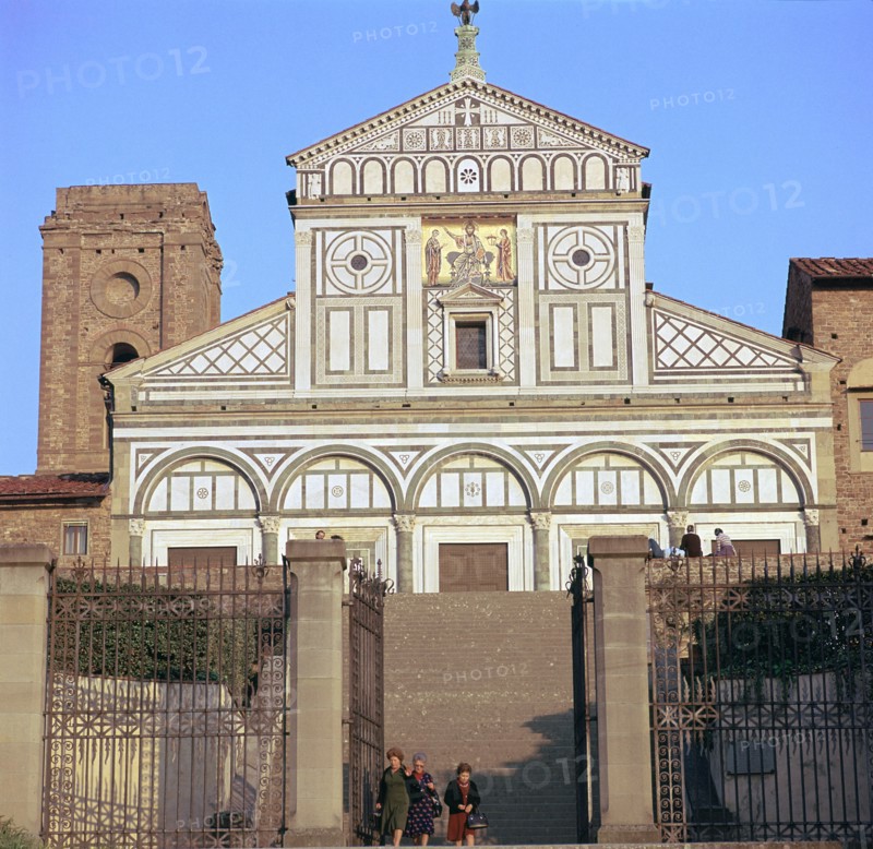 The west facade of San Miniato al Monte, 12th century. Artist: Unknown