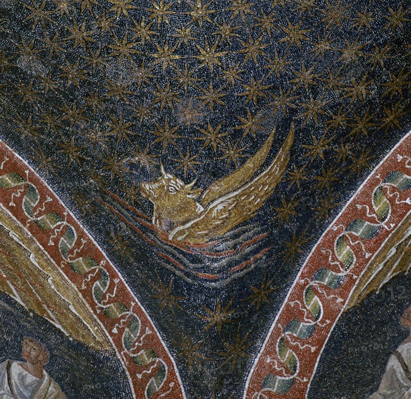 Vault mosaic from the Mausoleum of Galla Placida, 5th century. Artist: Unknown