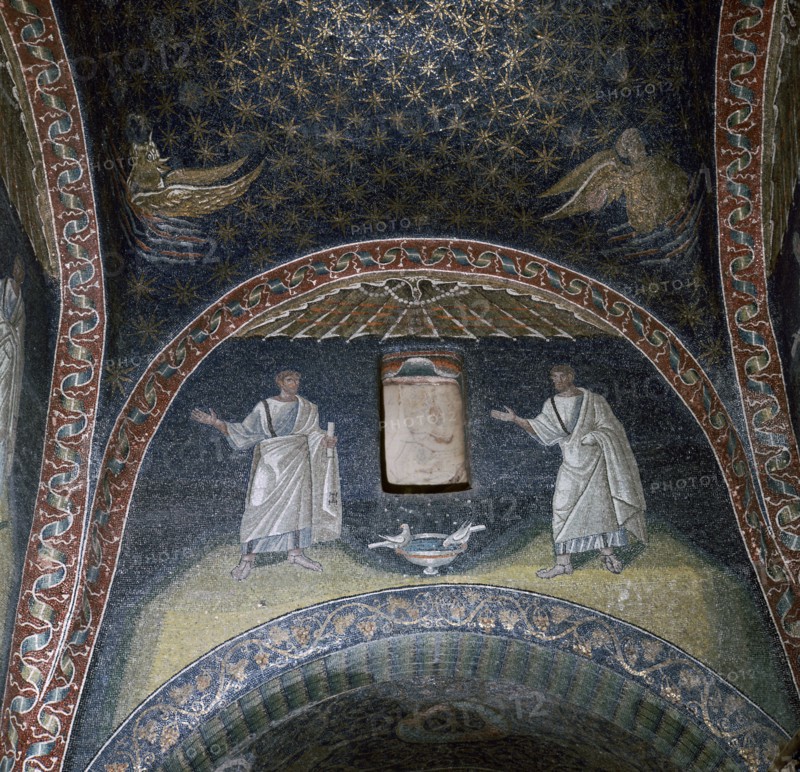Mosaic of St Paul and St Peter in the Mausoleum of Galla Placidia, 5th century. Artist: Unknown