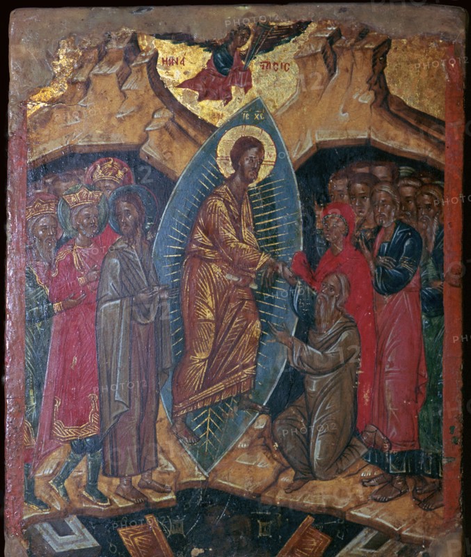 Ikon of a descent into Hell, 17th century. Artist: Unknown