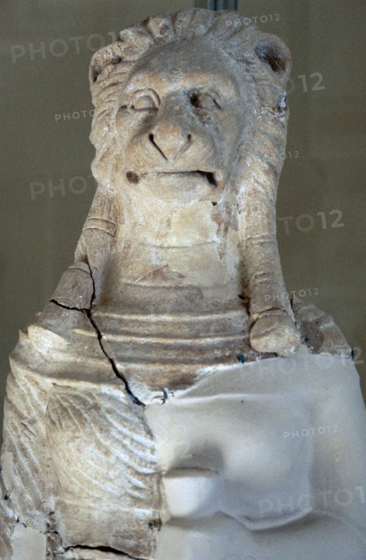 Punic lion-headed God. Artist: Unknown