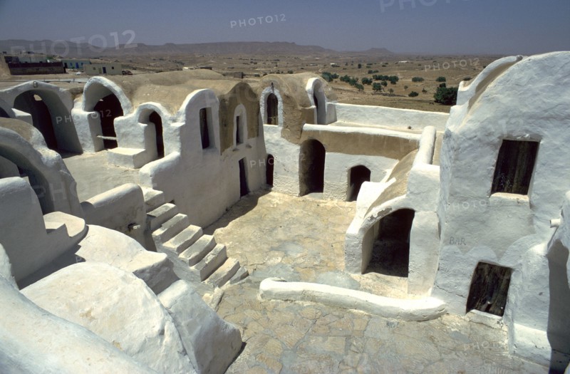 Ghorfas at Ksar Hadada.