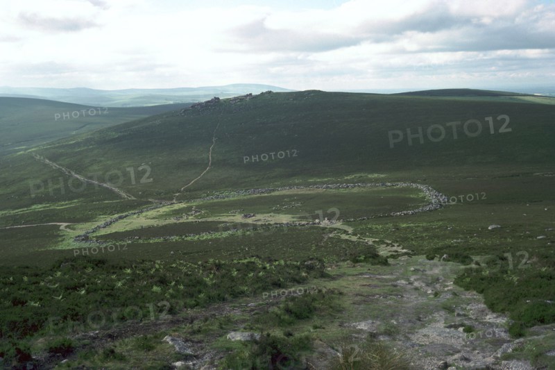 Hut Circles on Dartmoor.