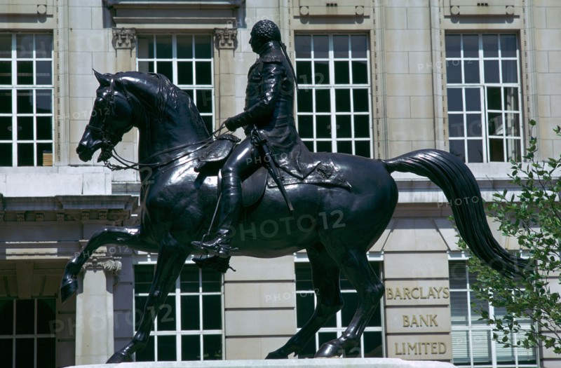 Equestrian Statue of King George III, 19th century. Artist: Matthew Cotes Wyatt