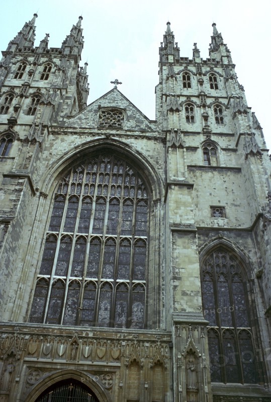 Canterbury Cathedral from the west, 6th century. Artist: Unknown
