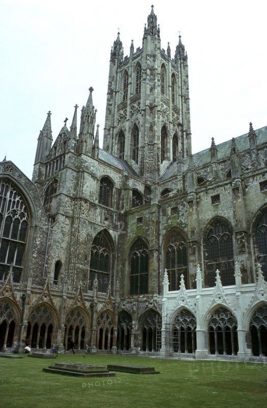 Canterbury Cathedral from the northwest, 6th century. Artist: Unknown