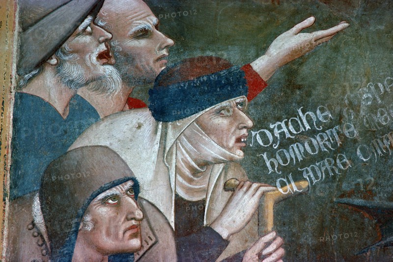 Fragment of a fresco showing the triumph of death, 14th century. Artist: Andrea Orcagna