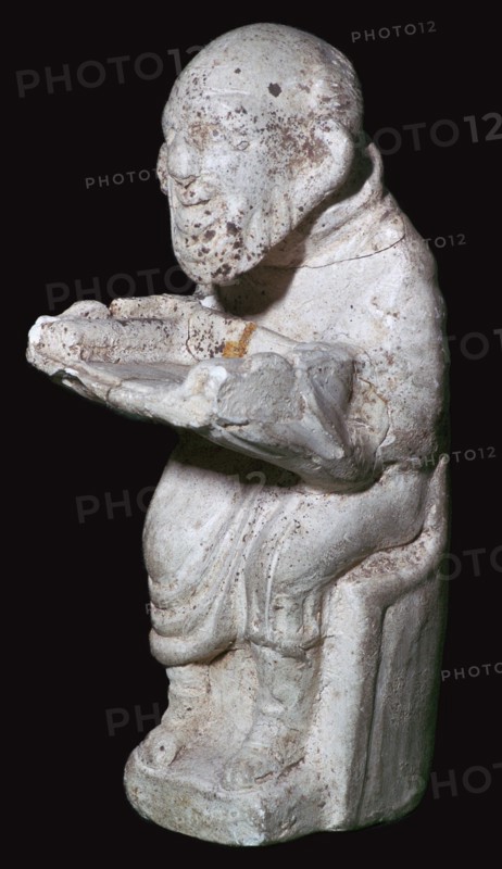 Pipeclay figure from a Roman tomb. Artist: Unknown