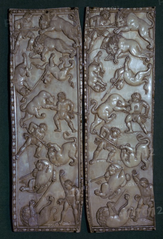 Ivory diptych from Constantinople, 6th century. Artist: Unknown